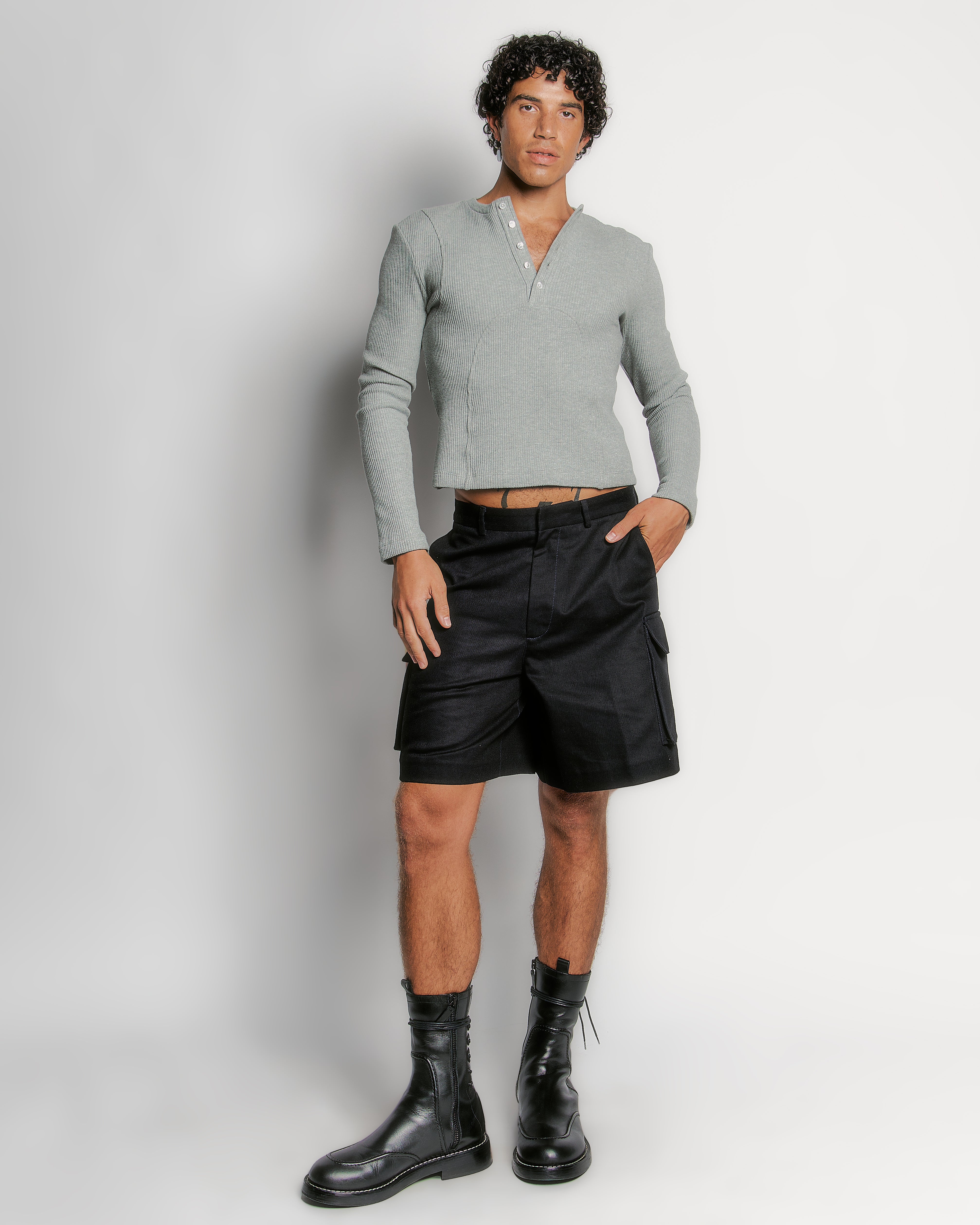 【SCENERITY】Leather Bermuda Pants 240903_SPRWMN_SPRING252582larg