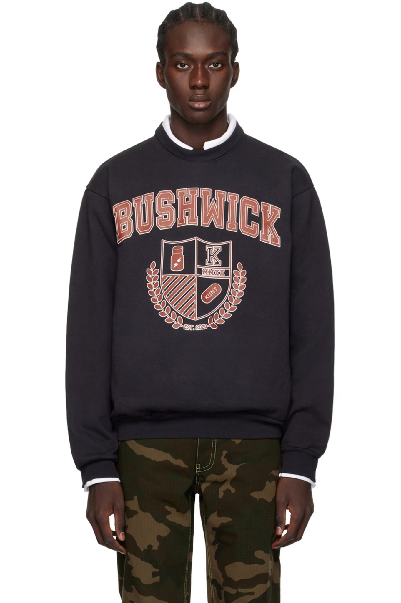 Black "BUSHWICK" Sweatshirt