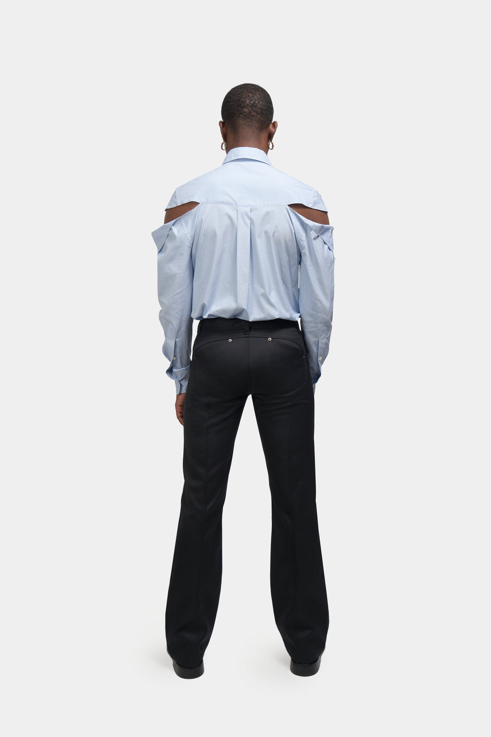 Stripped "Hanky" Button-Up