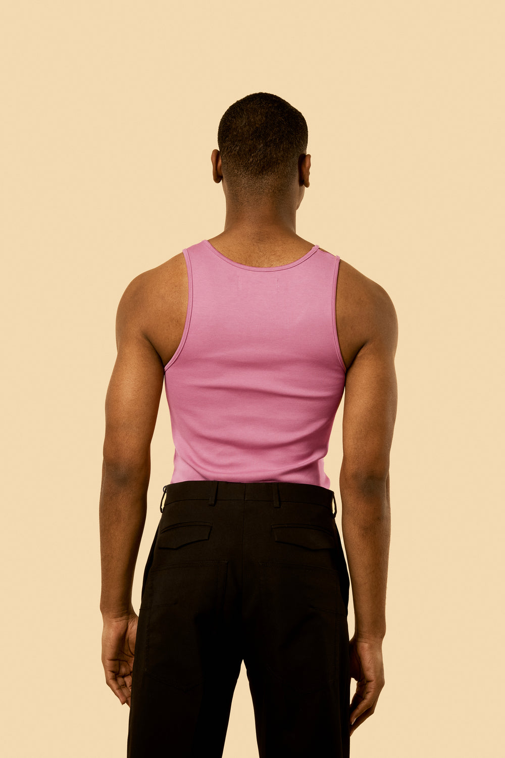 Vintage Pink "FIST" Ribbed Tank