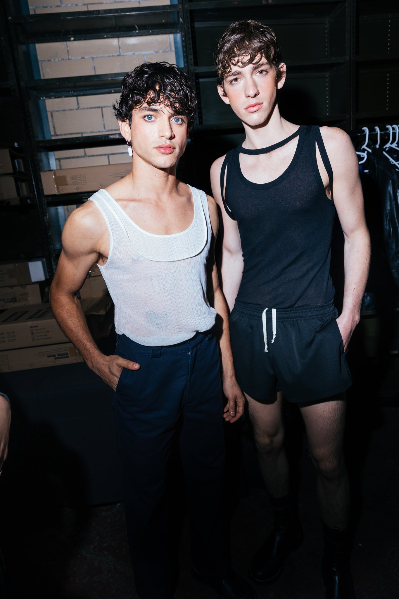 Black "Hermes" Japanese Crepe Tank