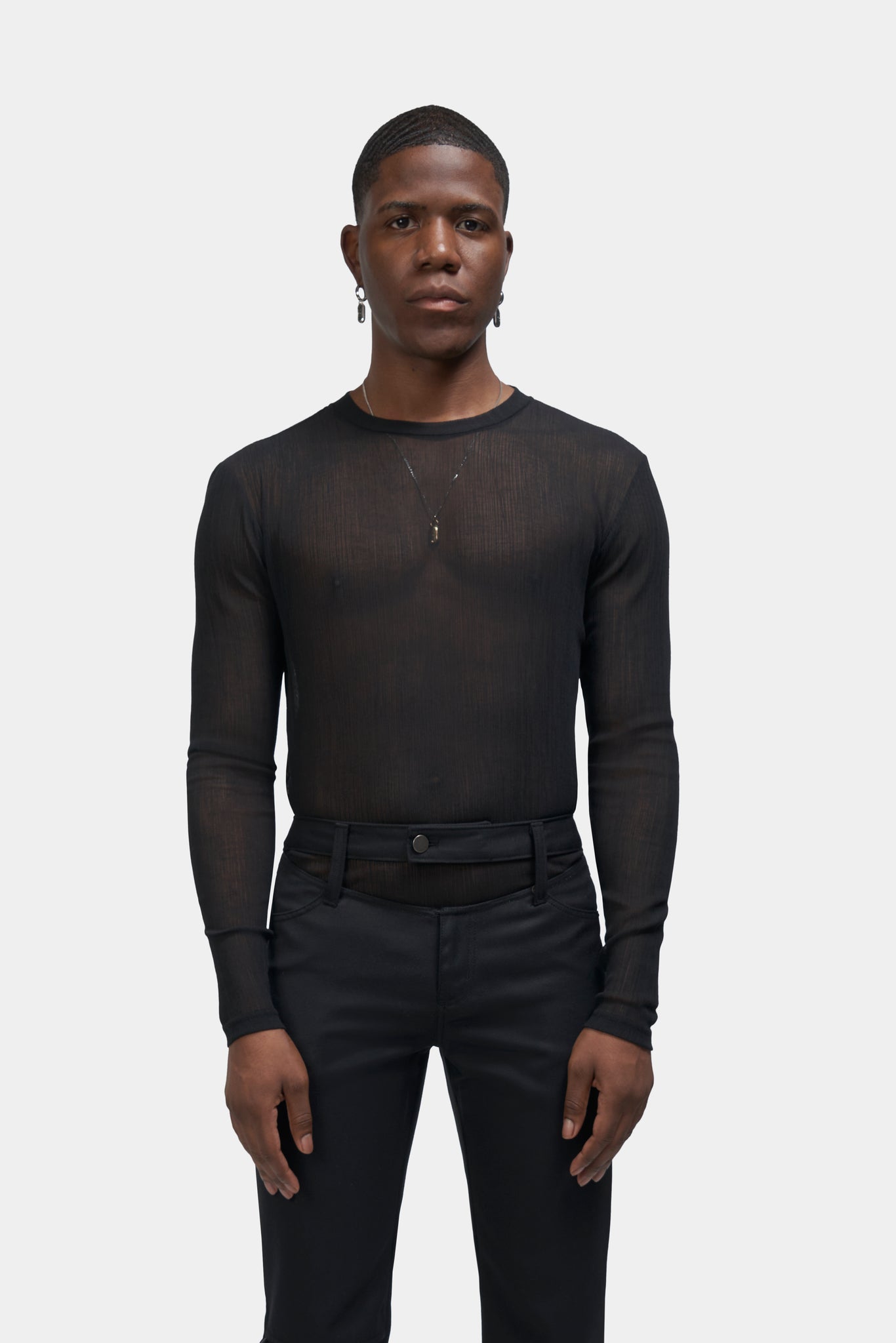 Black "Uncut" Long Sleeve Shirt