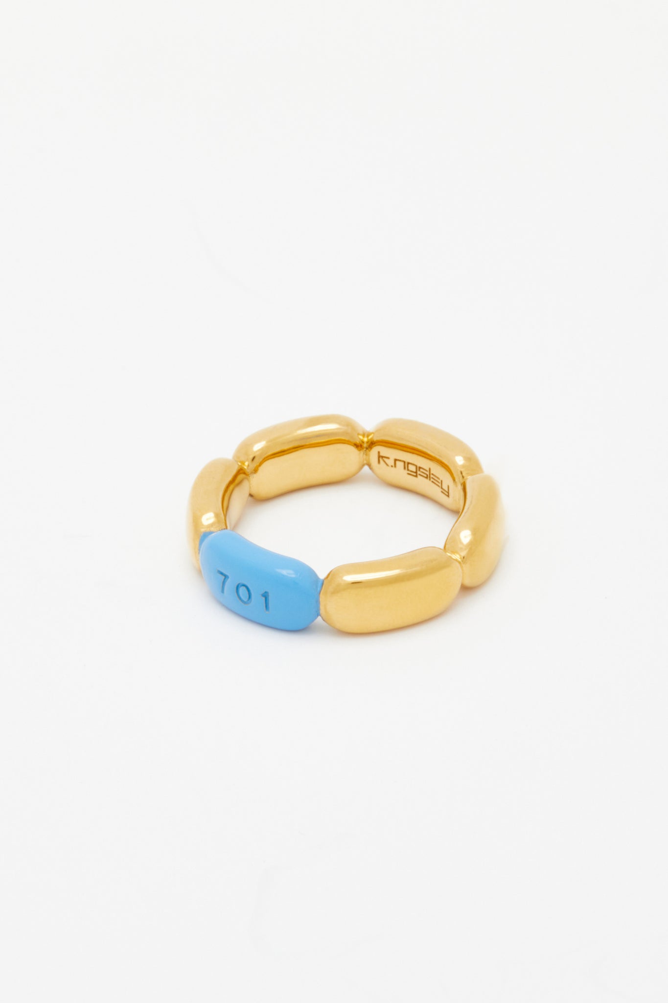Gold/PrEP Blue "701" Ring