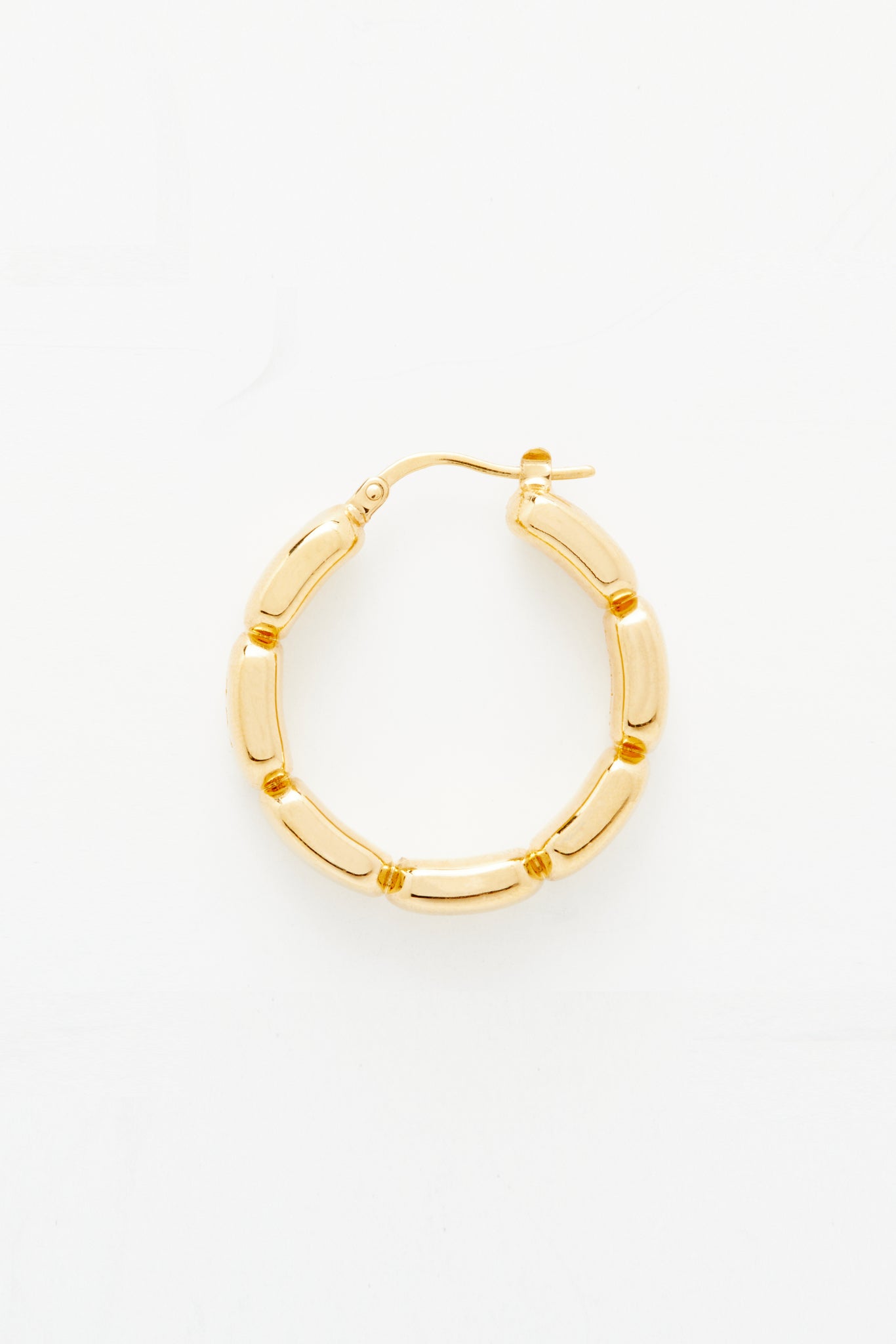 Gold "701" Hoop Earrings