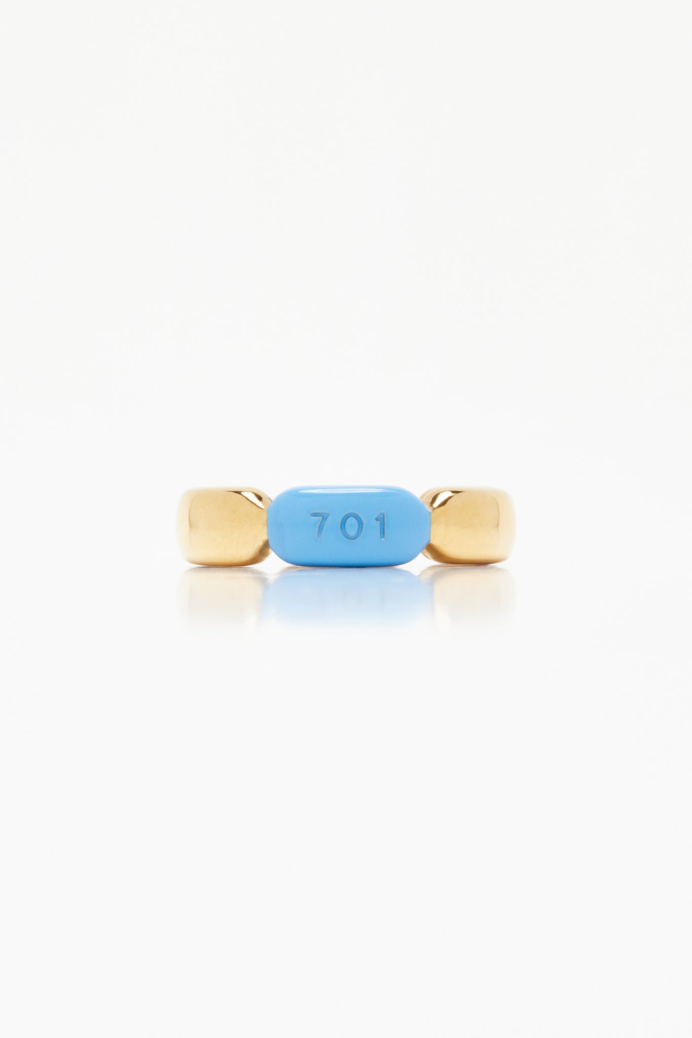Gold/PrEP Blue "701" Ring